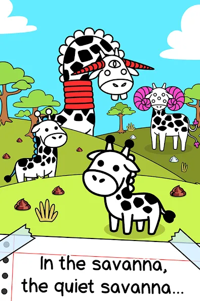 Взломанная Giraffe Evolution: Idle Game (Жираф Эволюция)  [МОД Unlimited Money] — стабильная версия apk на Андроид screen 1