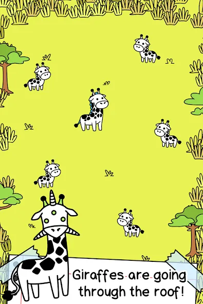 Взломанная Giraffe Evolution: Idle Game (Жираф Эволюция)  [МОД Unlimited Money] — стабильная версия apk на Андроид screen 2