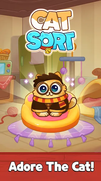 Скачать взломанную Cat Sort Puzzle: Cute Pet Game  [МОД Unlimited Money] — полная версия apk на Андроид screen 1