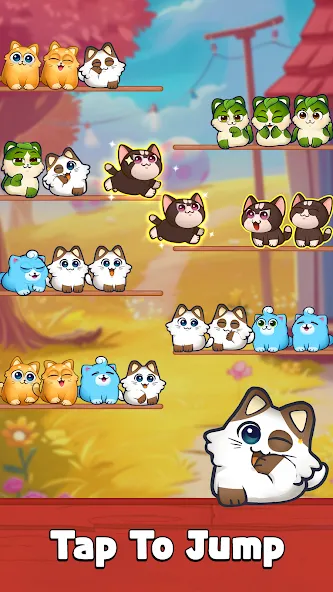 Скачать взломанную Cat Sort Puzzle: Cute Pet Game  [МОД Unlimited Money] — полная версия apk на Андроид screen 2