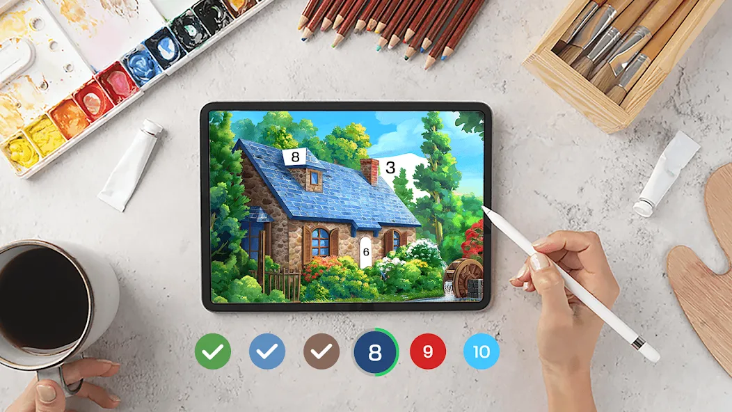 Скачать взломанную Tap Color Pro: Color By Number (Тап Колор Про)  [МОД Меню] — стабильная версия apk на Андроид screen 1
