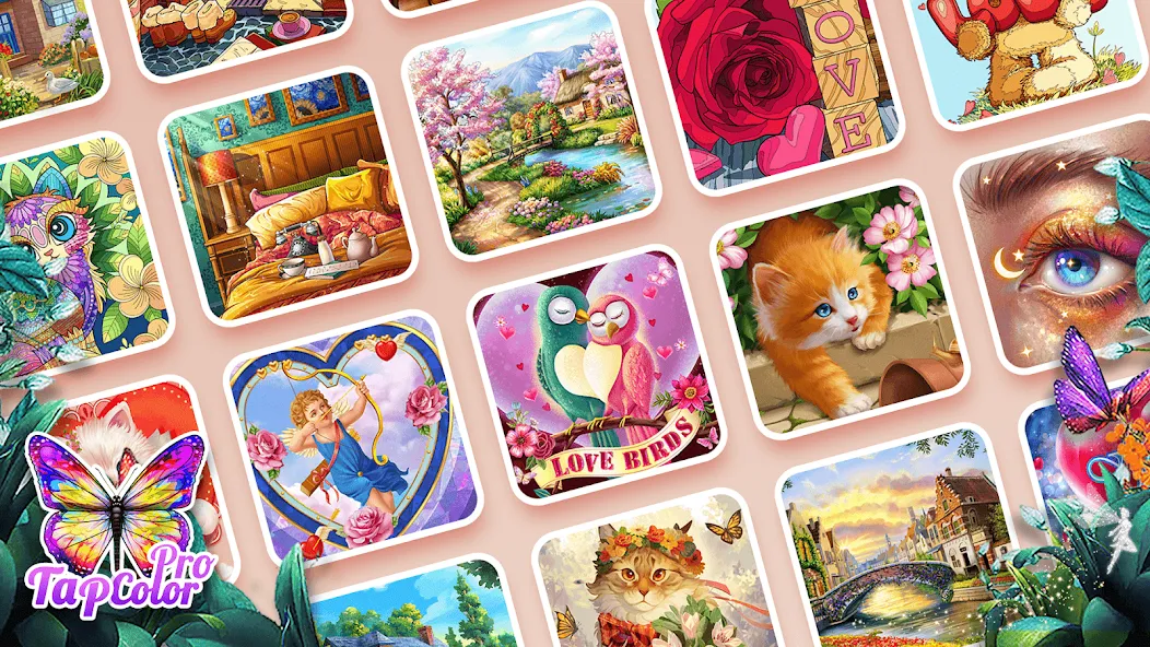 Скачать взломанную Tap Color Pro: Color By Number (Тап Колор Про)  [МОД Меню] — стабильная версия apk на Андроид screen 3