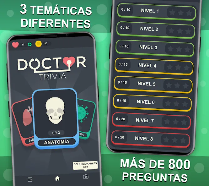 Взломанная Doctor Trivia — Quiz Medicina (Доктор Тривия)  [МОД Unlimited Money] — последняя версия apk на Андроид screen 2