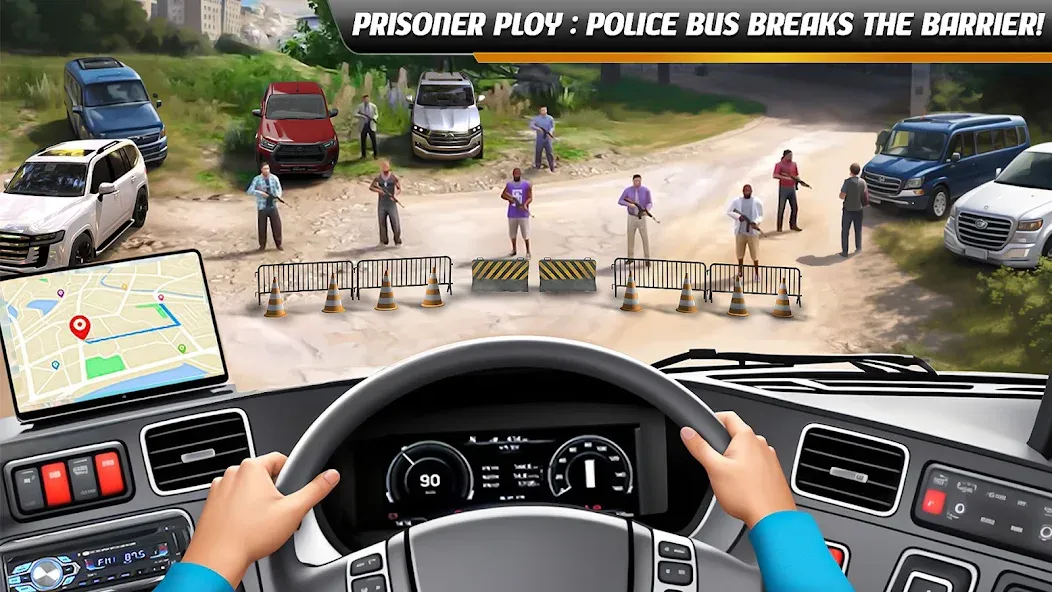 Взлом Police Bus Simulator Bus Games  [МОД Unlimited Money] — стабильная версия apk на Андроид screen 1