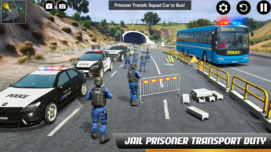 Взлом Police Bus Simulator Bus Games  [МОД Unlimited Money] — стабильная версия apk на Андроид screen 2