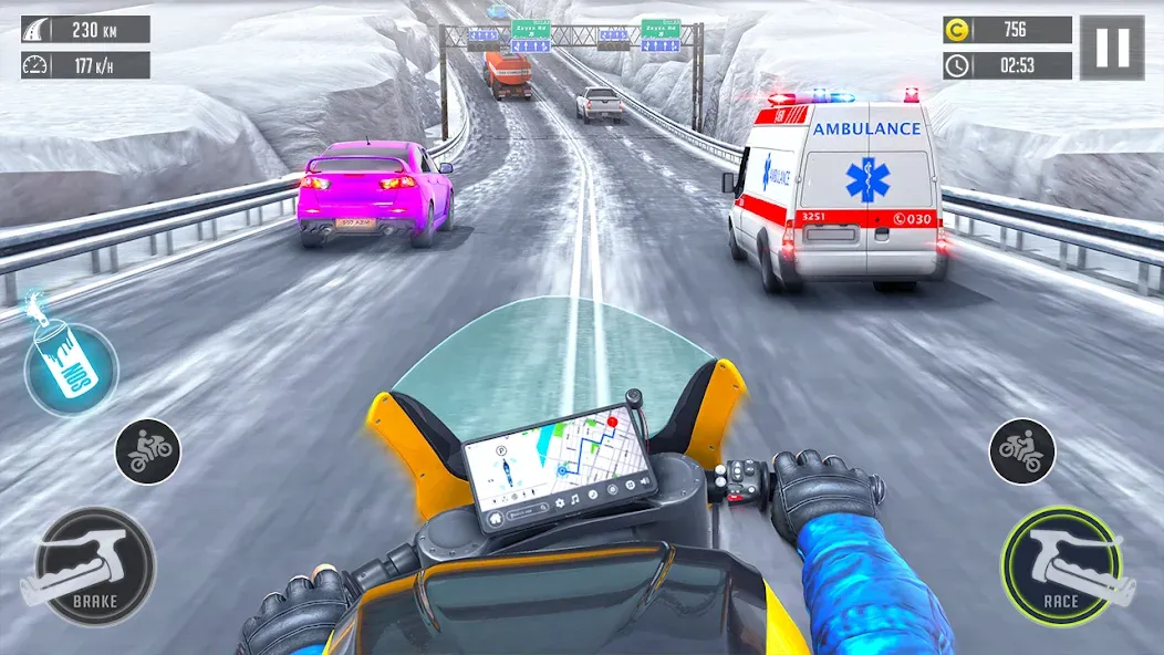Скачать взлом 3d Bike Racing Bike Race Games  [МОД Все открыто] — стабильная версия apk на Андроид screen 4