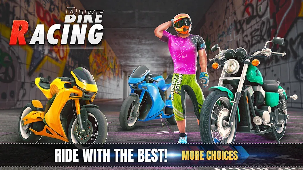 Скачать взлом 3d Bike Racing Bike Race Games  [МОД Все открыто] — стабильная версия apk на Андроид screen 5