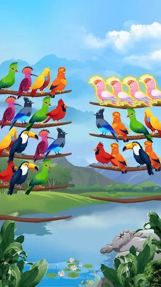 Взлом Bird Sort — Color Puzzle  [МОД Много монет] — стабильная версия apk на Андроид screen 3