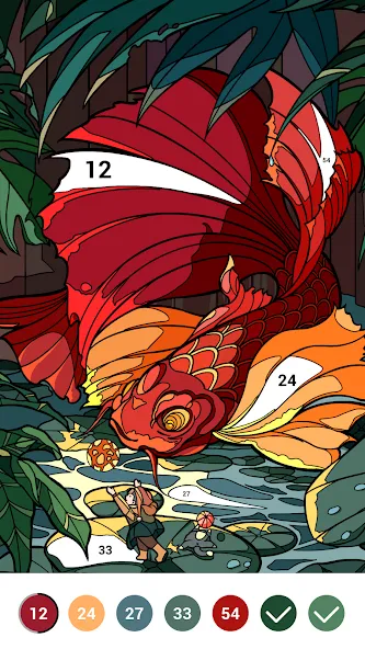 Взломанная Casual Color — Color by Number  [МОД Unlocked] — стабильная версия apk на Андроид screen 5