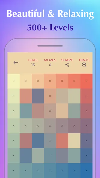 Скачать взломанную Color Puzzle:Offline Hue Games  [МОД Menu] — полная версия apk на Андроид screen 1