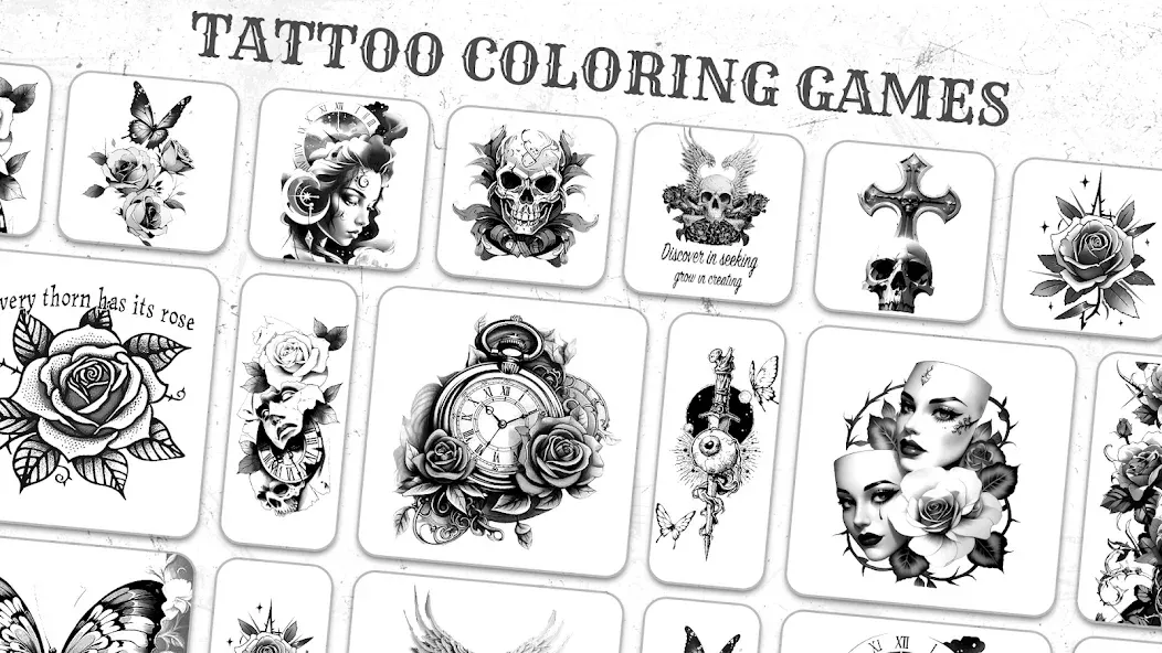 Взлом Tattoo Coloring games  [МОД Бесконечные монеты] — стабильная версия apk на Андроид screen 4
