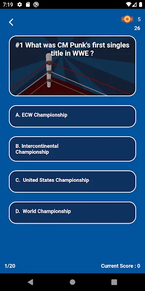 Скачать взлом World Wrestling Trivia (Уорлд Рестлинг Тривия)  [МОД Mega Pack] — полная версия apk на Андроид screen 4