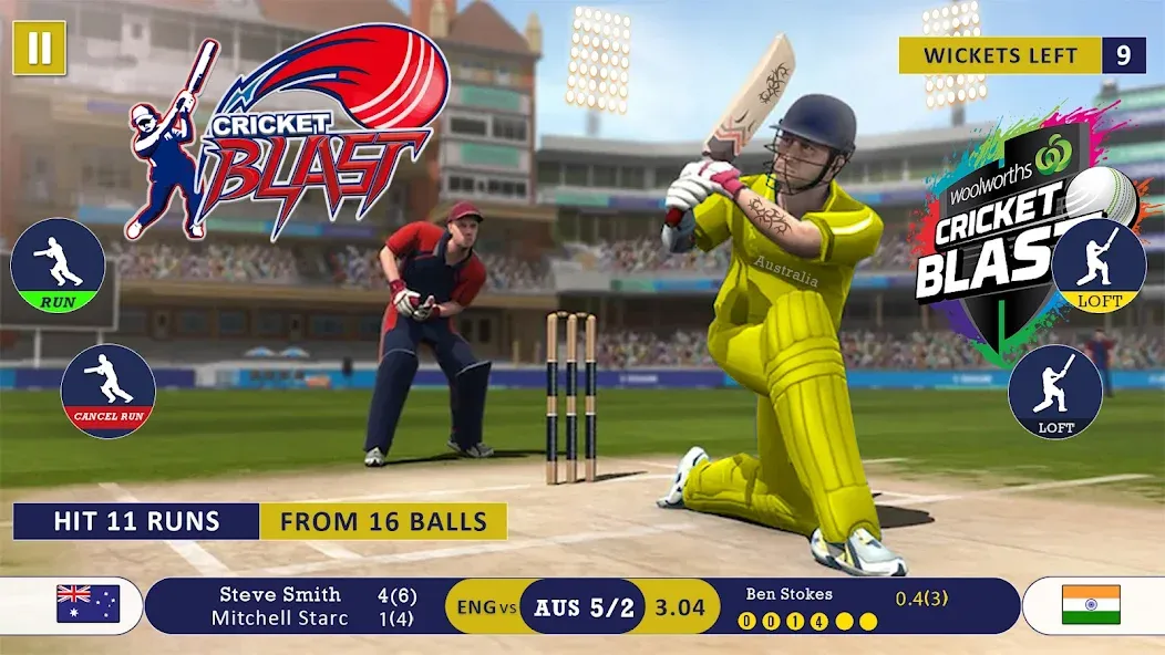 Взломанная World Cricket Games Offline  [МОД Бесконечные деньги] — полная версия apk на Андроид screen 1