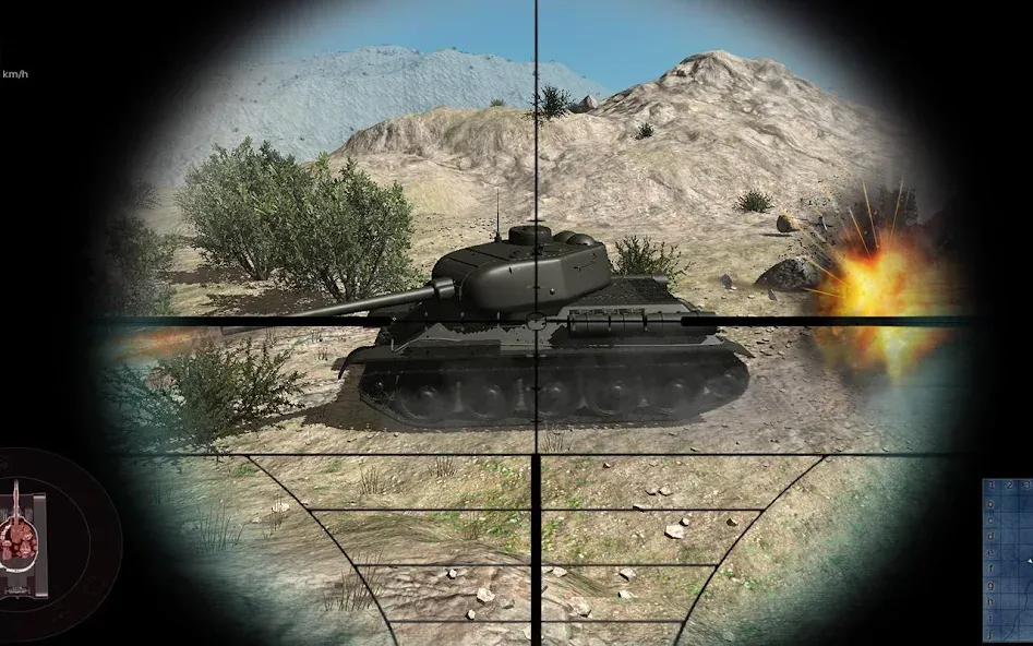 Скачать взломанную Real Tank Battle : War Machine (Реальное танковое сражение)  [МОД Бесконечные монеты] — последняя версия apk на Андроид screen 2