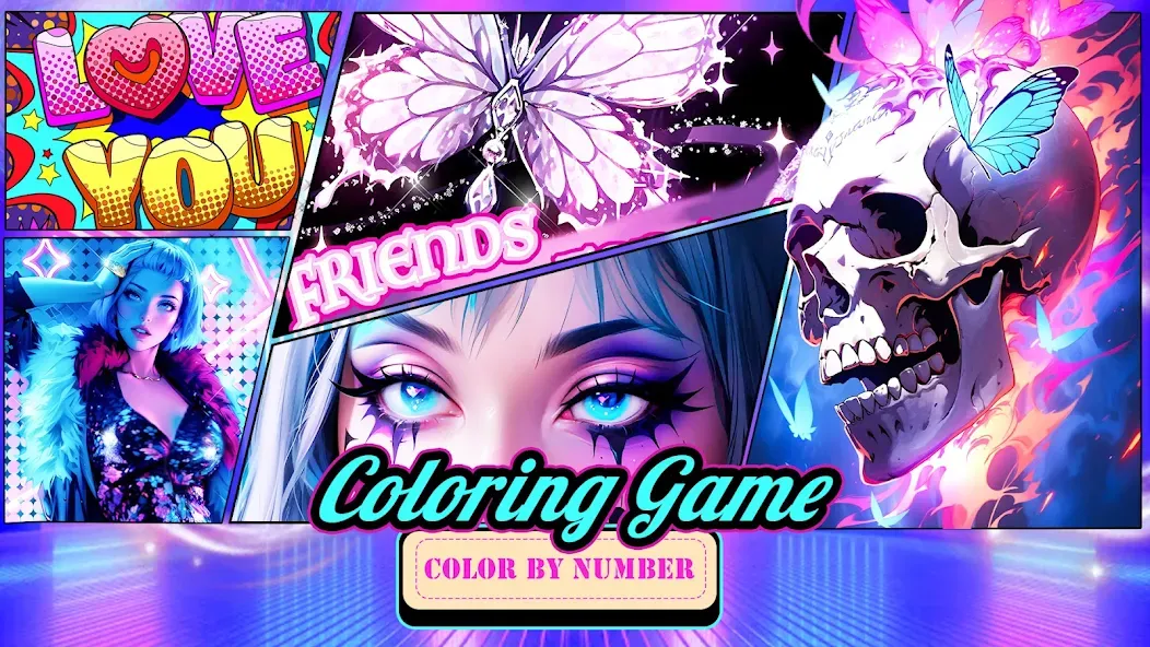 Взлом Coloring Games-Color By Number  [МОД Много монет] — последняя версия apk на Андроид screen 1