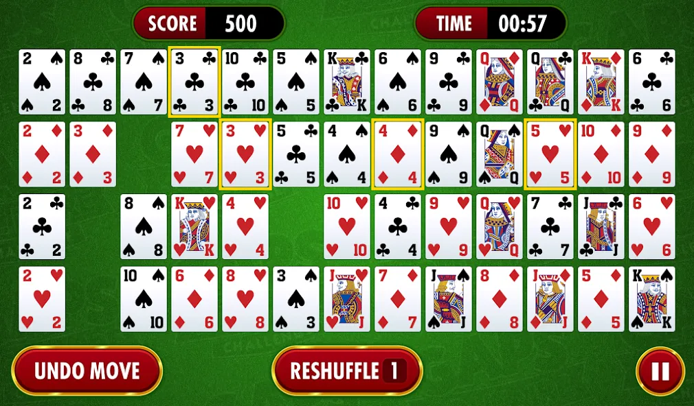 Взломанная Gaps Solitaire Challenge (Гапс Солитер Челлендж)  [МОД Бесконечные деньги] — последняя версия apk на Андроид screen 1