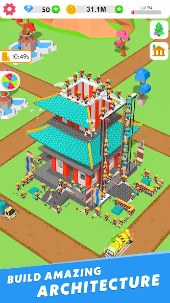 Взломанная Idle Construction 3D (Айдл Конструкшн 3Д)  [МОД Все открыто] — последняя версия apk на Андроид screen 4