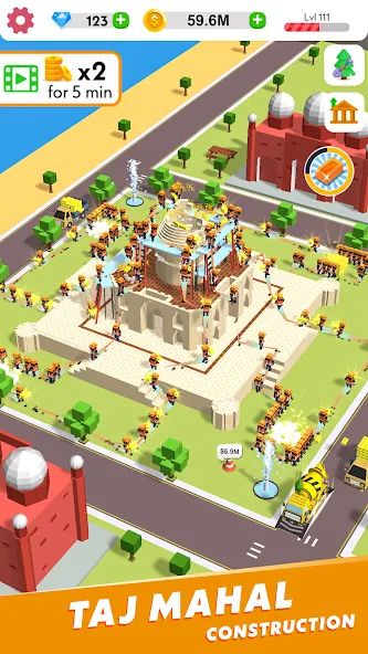 Взломанная Idle Construction 3D (Айдл Конструкшн 3Д)  [МОД Все открыто] — последняя версия apk на Андроид screen 5