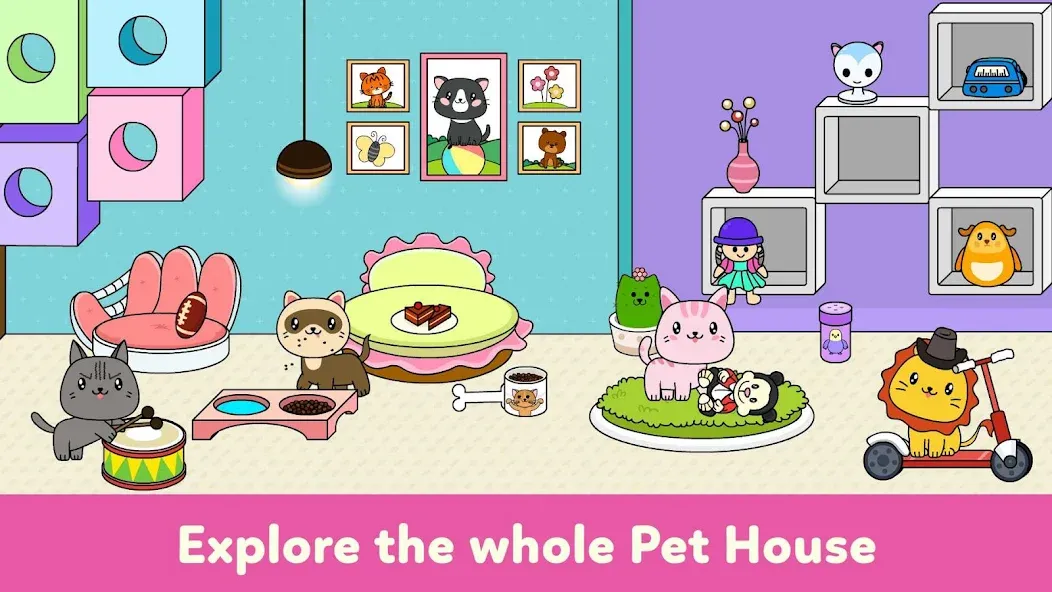 Взломанная Tizi Town — My Pet Daycare  [МОД Бесконечные монеты] — полная версия apk на Андроид screen 2