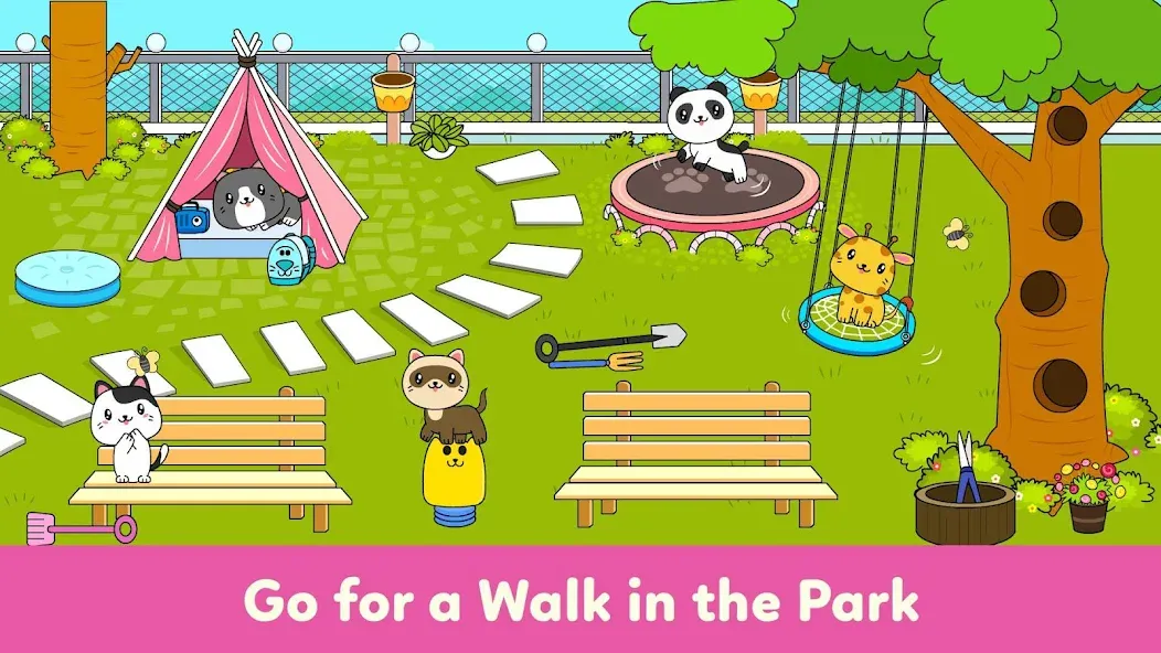 Взломанная Tizi Town — My Pet Daycare  [МОД Бесконечные монеты] — полная версия apk на Андроид screen 5