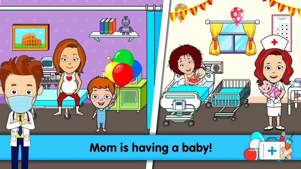 Скачать взломанную My Hospital Town Doctor Games  [МОД Бесконечные монеты] — последняя версия apk на Андроид screen 2