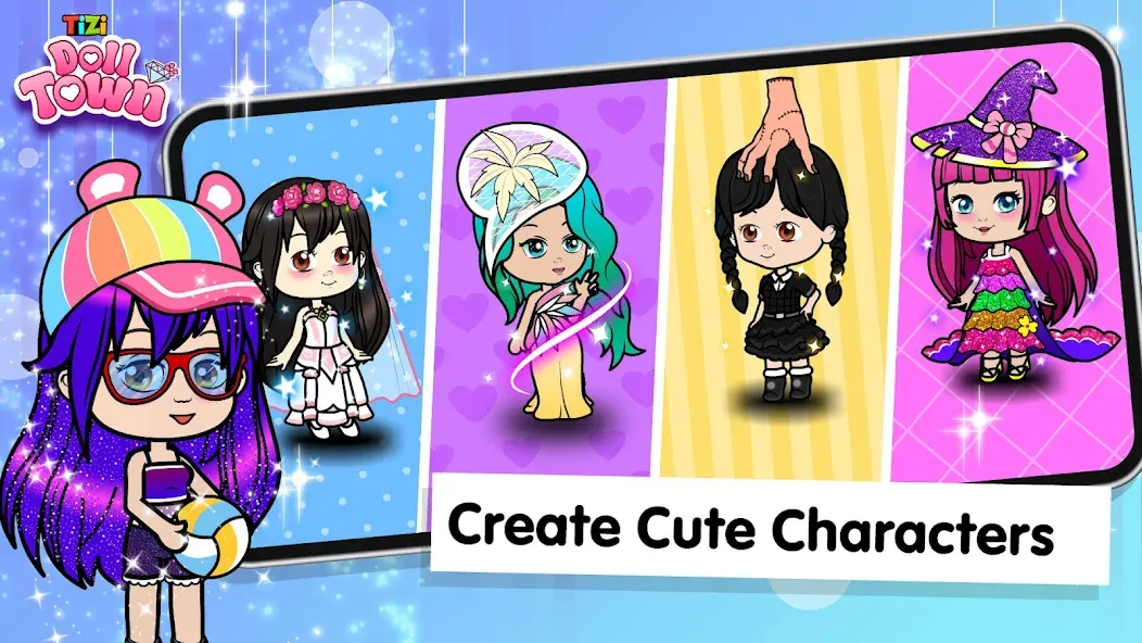 Взлом Tizi Town: Doll Dress Up Games  [МОД Все открыто] — полная версия apk на Андроид screen 2