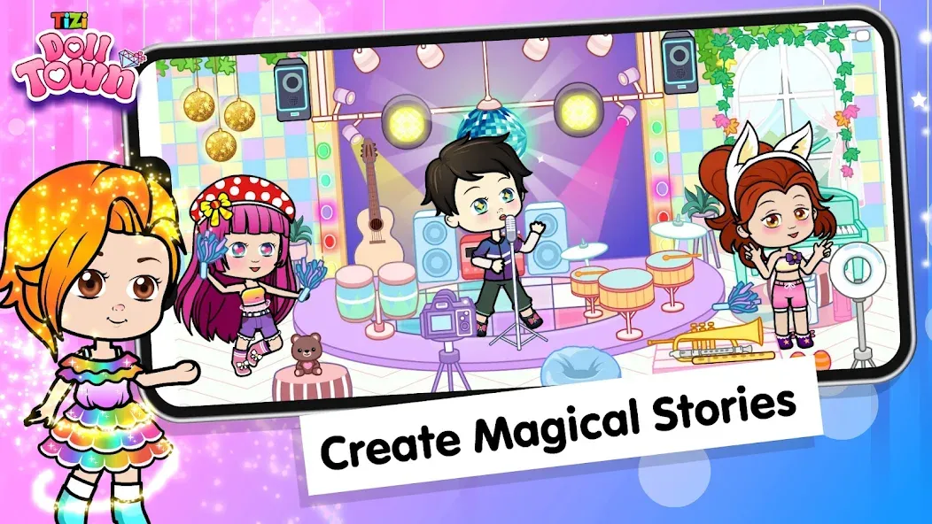 Взлом Tizi Town: Doll Dress Up Games  [МОД Все открыто] — полная версия apk на Андроид screen 5
