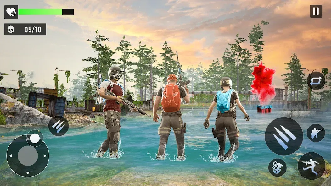 Взлом Gun Games — FPS Shooting Games (ФПС офлайн игры по стрельбе из пистолета)  [МОД Mega Pack] — полная версия apk на Андроид screen 4