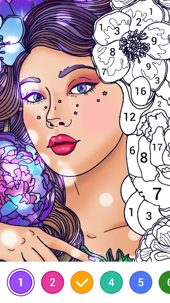 Скачать взломанную Magic Paint: Color by number (Магик Пейнт)  [МОД Unlocked] — последняя версия apk на Андроид screen 1