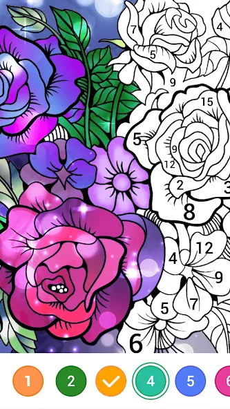 Скачать взломанную Magic Paint: Color by number (Магик Пейнт)  [МОД Unlocked] — последняя версия apk на Андроид screen 2