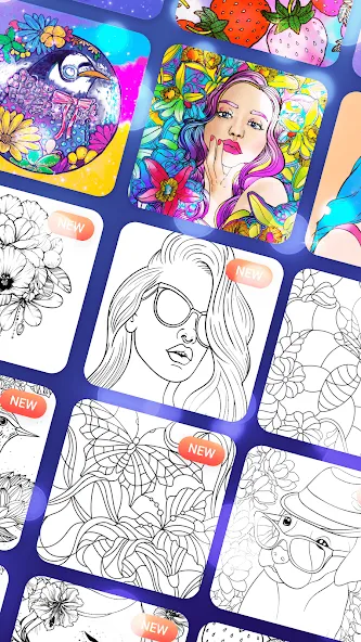 Скачать взломанную Magic Paint: Color by number (Магик Пейнт)  [МОД Unlocked] — последняя версия apk на Андроид screen 3