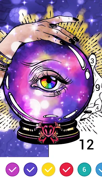 Скачать взломанную Magic Paint: Color by number (Магик Пейнт)  [МОД Unlocked] — последняя версия apk на Андроид screen 4