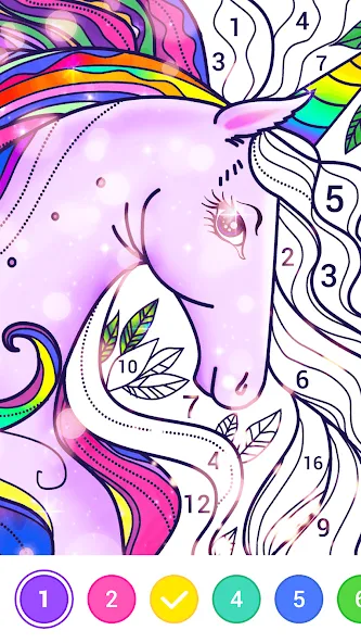 Скачать взломанную Magic Paint: Color by number (Магик Пейнт)  [МОД Unlocked] — последняя версия apk на Андроид screen 5