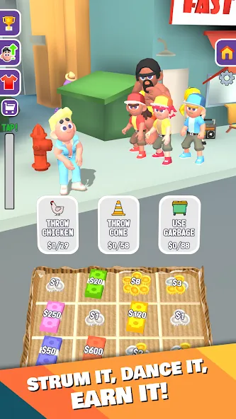 Взломанная Street Life: Merge Tap Clicker (Беггинг Лайф)  [МОД Unlimited Money] — стабильная версия apk на Андроид screen 4