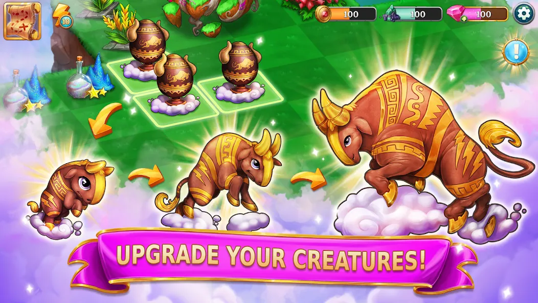 Взломанная Merge Adventure: Magic Dragons (Мердж Приключения)  [МОД Все открыто] — стабильная версия apk на Андроид screen 2