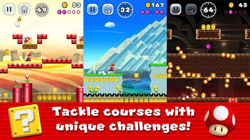 Взлом Super Mario Run (упер Марио Ран)  [МОД Unlimited Money] — полная версия apk на Андроид screen 1