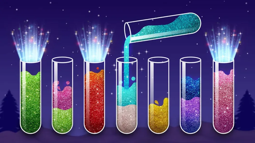 Взлом Color Water Sort Wooden Puzzle (Цвет воды Сорт Вуди Пазл)  [МОД Меню] — полная версия apk на Андроид screen 1