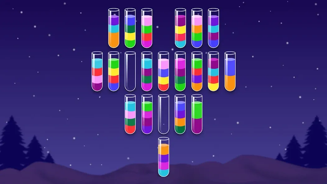 Взлом Color Water Sort Wooden Puzzle (Цвет воды Сорт Вуди Пазл)  [МОД Меню] — полная версия apk на Андроид screen 3