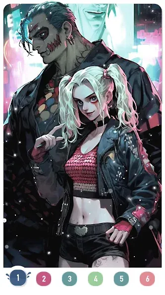 Скачать взлом Clown Color, Paint by number  [МОД Бесконечные деньги] — стабильная версия apk на Андроид screen 4