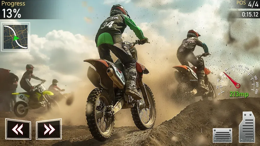 Скачать взлом Motocross MX Dirt Bike Games  [МОД Много денег] — полная версия apk на Андроид screen 5