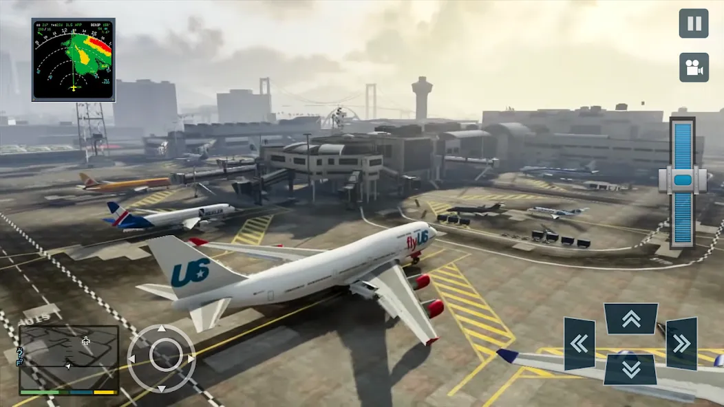 Скачать взломанную Real Plane Flying Simulator  [МОД Menu] — полная версия apk на Андроид screen 1