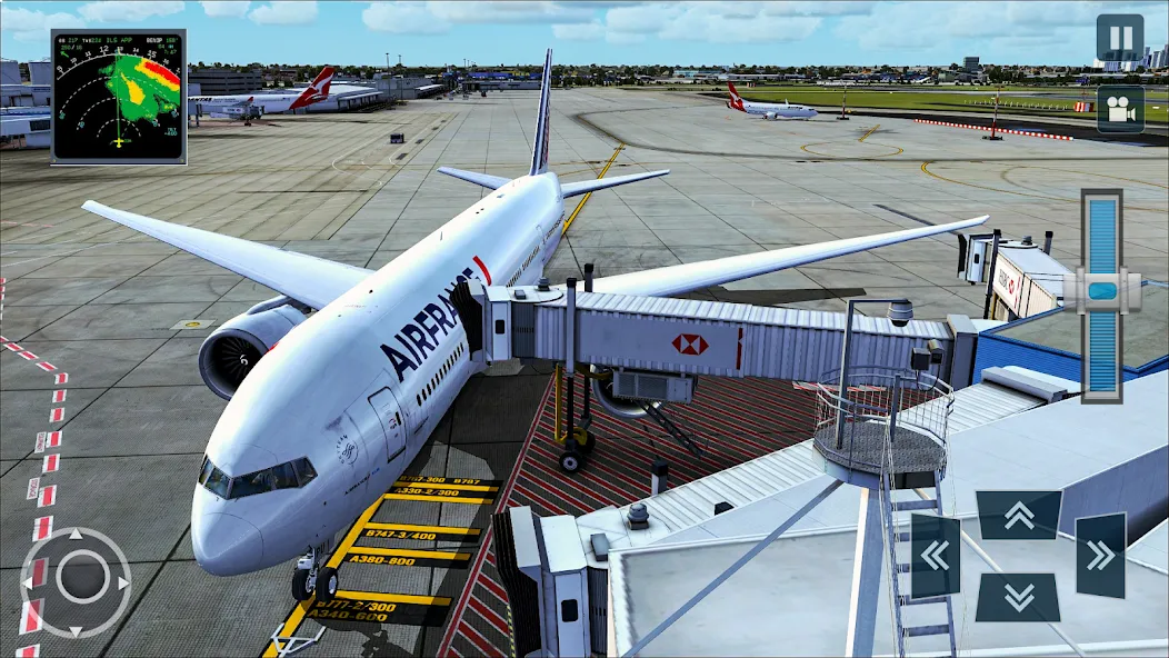Скачать взломанную Real Plane Flying Simulator  [МОД Menu] — полная версия apk на Андроид screen 3