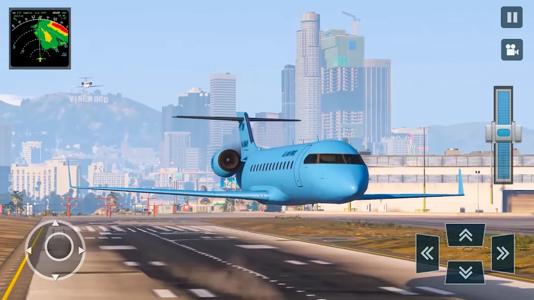 Скачать взломанную Real Plane Flying Simulator  [МОД Menu] — полная версия apk на Андроид screen 4
