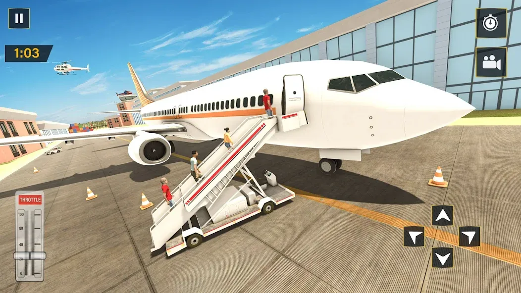 Скачать взломанную Real Plane Flying Simulator  [МОД Menu] — полная версия apk на Андроид screen 5