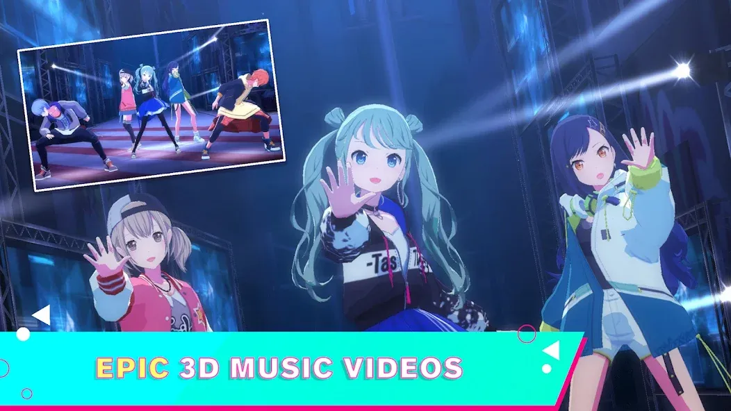 Скачать взломанную HATSUNE MIKU: COLORFUL STAGE! (Хацуне Мику)  [МОД Все открыто] — полная версия apk на Андроид screen 4