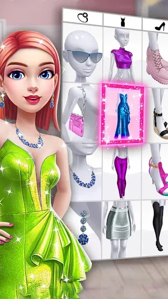 Взломанная Fashion Makeover Stylist Game  [МОД Menu] — последняя версия apk на Андроид screen 1
