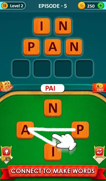Взломанная Word Game 2024 — Word Connect (Ворд Гейм 2023)  [МОД Unlocked] — последняя версия apk на Андроид screen 1