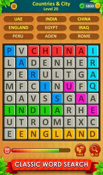 Взломанная Word Game 2024 — Word Connect (Ворд Гейм 2023)  [МОД Unlocked] — последняя версия apk на Андроид screen 2