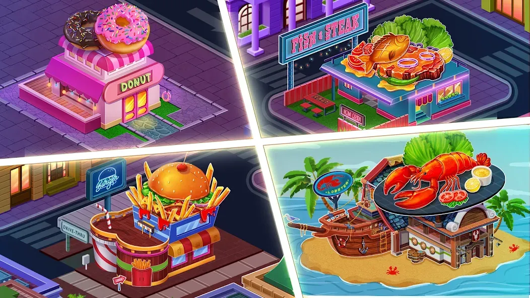Скачать взломанную Cooking Max: Restaurant Games (Кукинг Макс)  [МОД Бесконечные монеты] — стабильная версия apk на Андроид screen 1