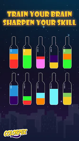 Скачать взломанную Colorpuz — Water Sort Puzzle (Колорпаз)  [МОД Бесконечные монеты] — стабильная версия apk на Андроид screen 2